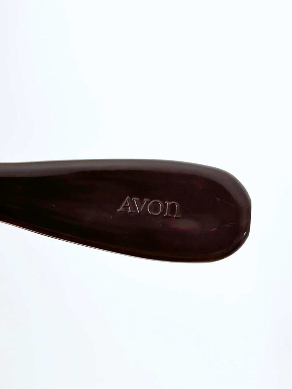 Vintage Avon Hair Brush Half Round Bristle Brown